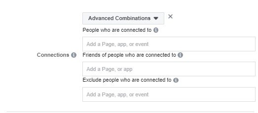الاستهداف في الفيس بوك حسب العلاقات Connections