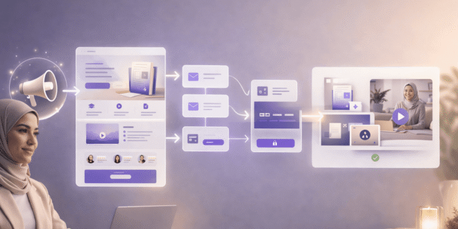 فانل لبيع كتاب إلكتروني أو كورس وتحويل الزائر إلى مشتري